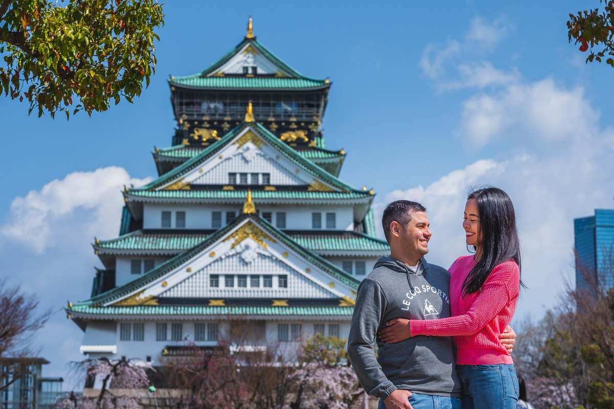 castelo de osaka, osaka, japao, fotografo no japao, viagem ao japao, lua de mel no japao