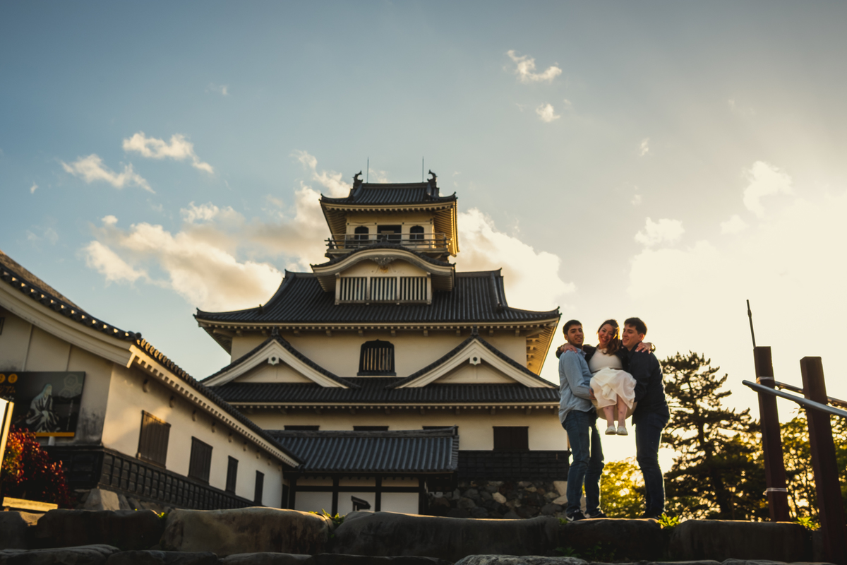 castelo de nagahama, nagahama, shiga, fotografo em shiga, fotografo no japao, ensaio de familia, retrato de familia, mae solteira no japao, viagem para o japao