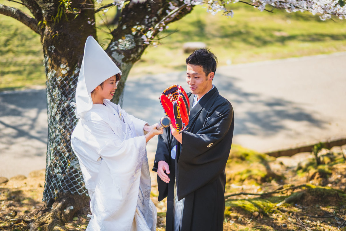 casamento no japao, fotografo no japao, nara, kimono de casamento, baseball