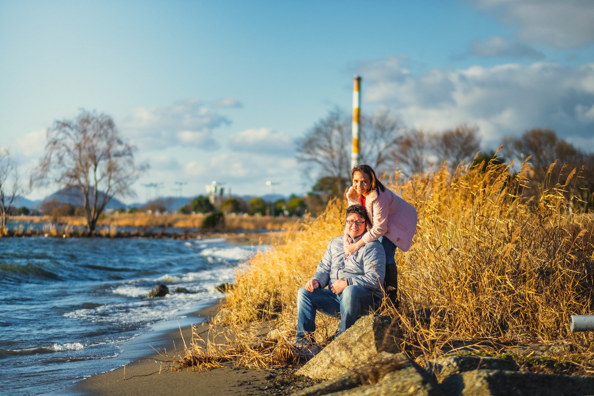 ensaio no Biwako,fotografo no japao, ensaio de casal no japao , ensaio em Shiga, ensaio em Nagahama 