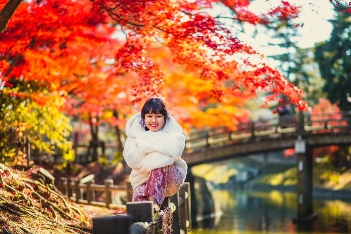 ensaio debutante no Japão, ensaio momiji, fotografo no Japão, ensaio em Aichi, fotografo em Aichi 