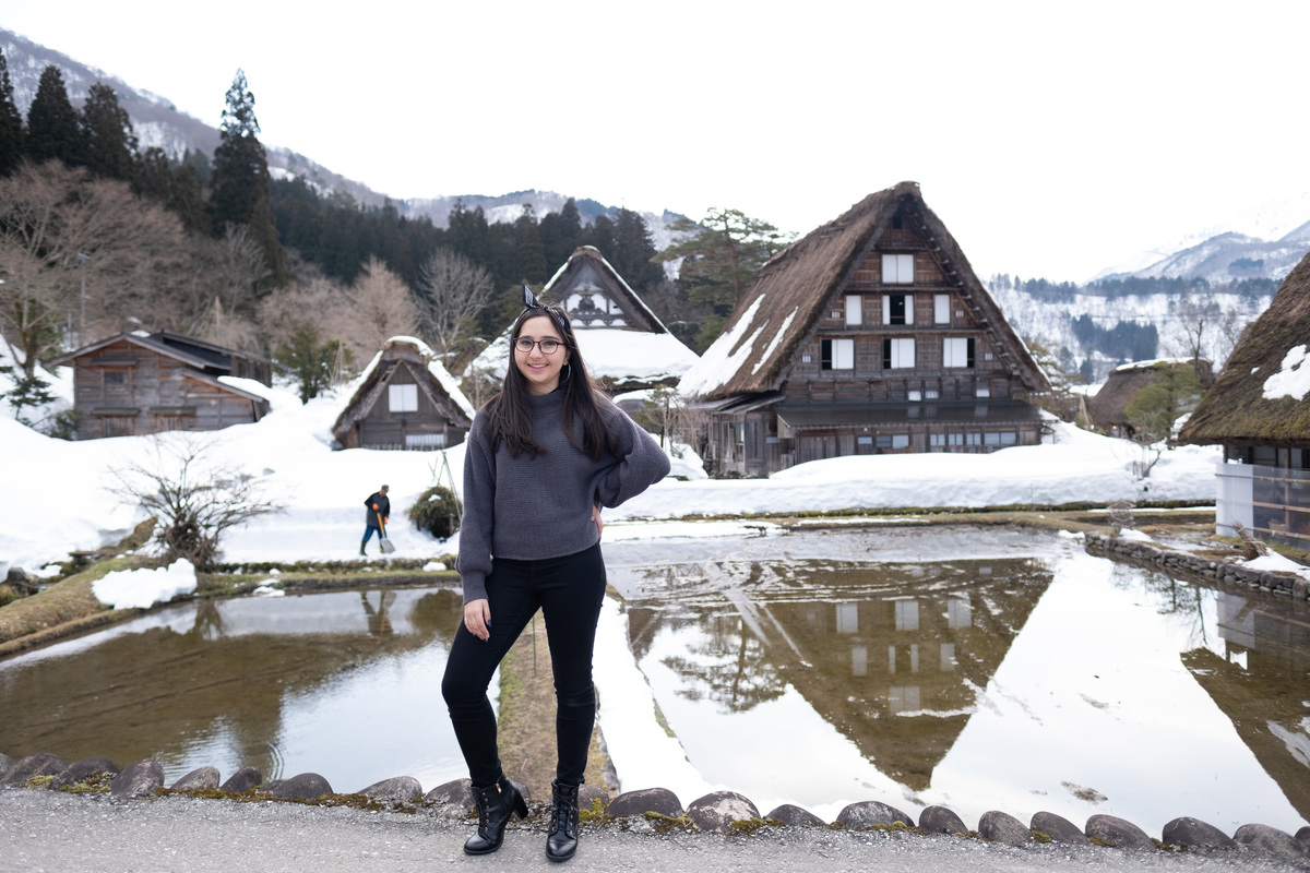 ensaio diferente no japao, ensaio em Shirakawa no japao, fotografo no japao, ensaio debutante no inverno, ensaio debutante no japao