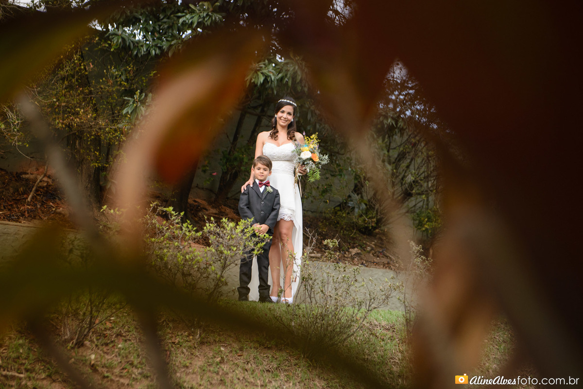 noiva entra com filho