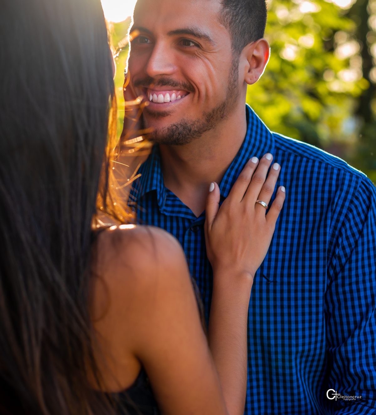 ensaio dos namorados sorriso contagiante 
