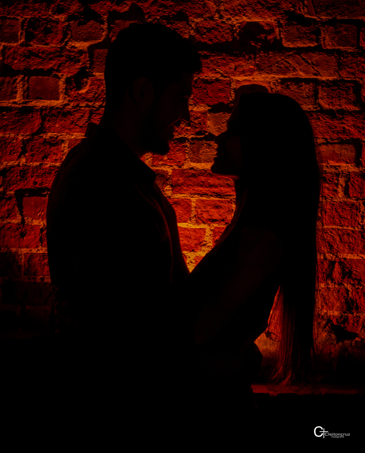 ensaio dos namorados silhueta