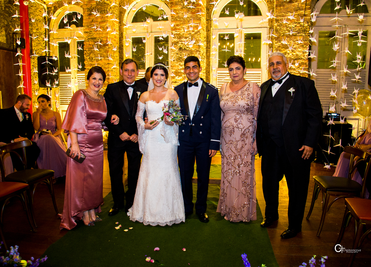 noivos e pais
