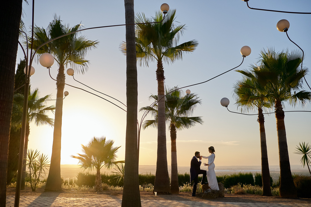 Puesta de sol hacienda los parrales fotografía realizada por los mejores fotógrafos de Sevilla - Parejo Photos