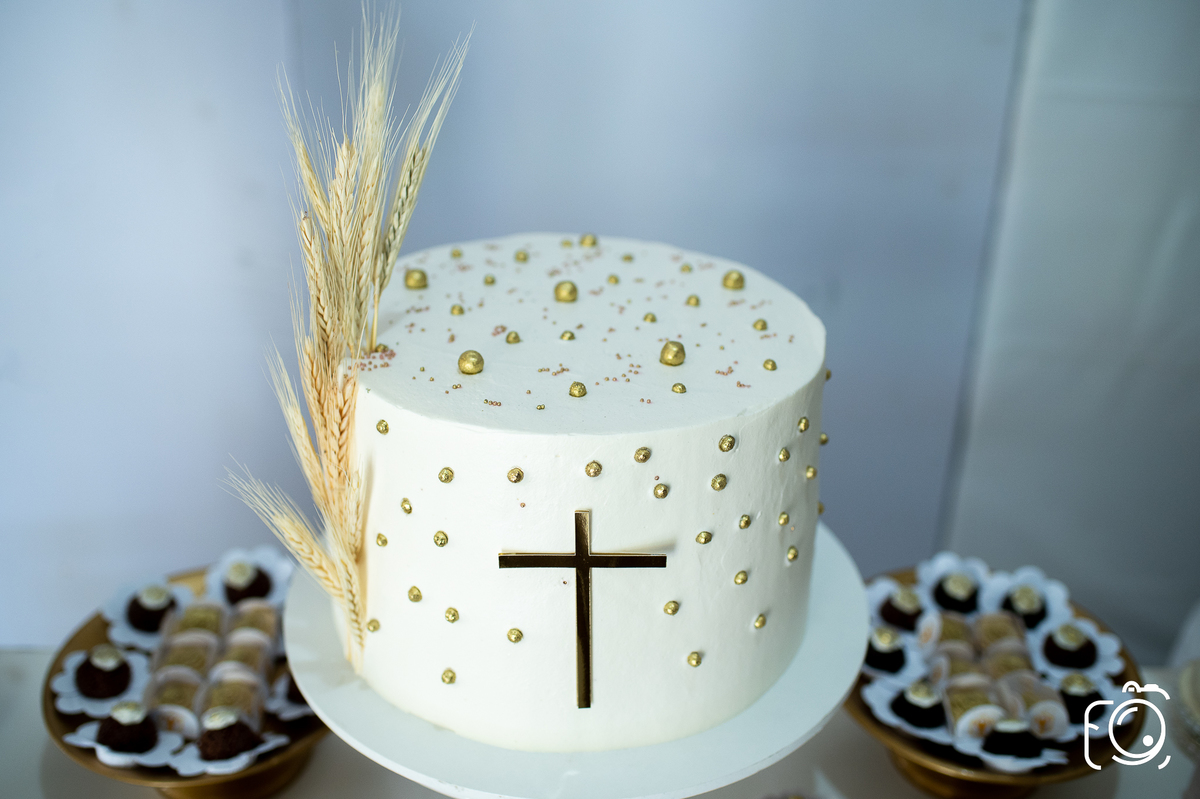 bolo batizado São Carlos