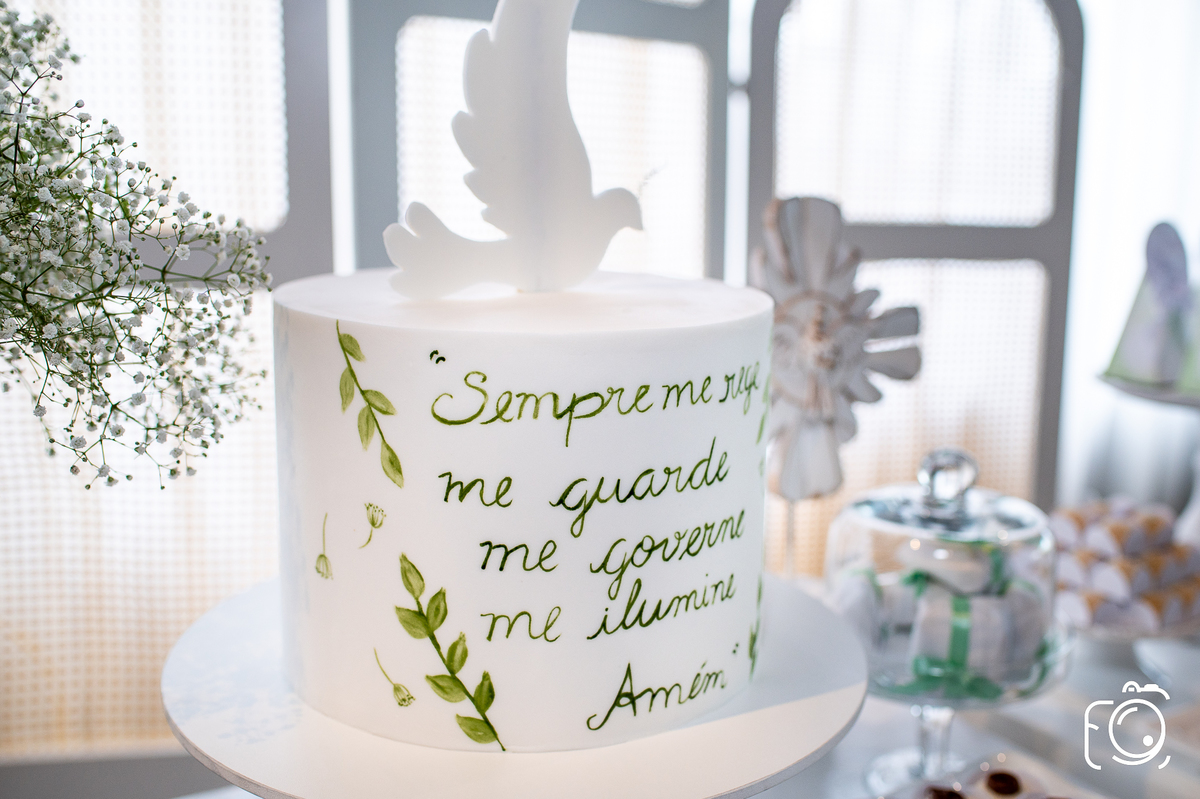 Bolo para batizado interior de SP