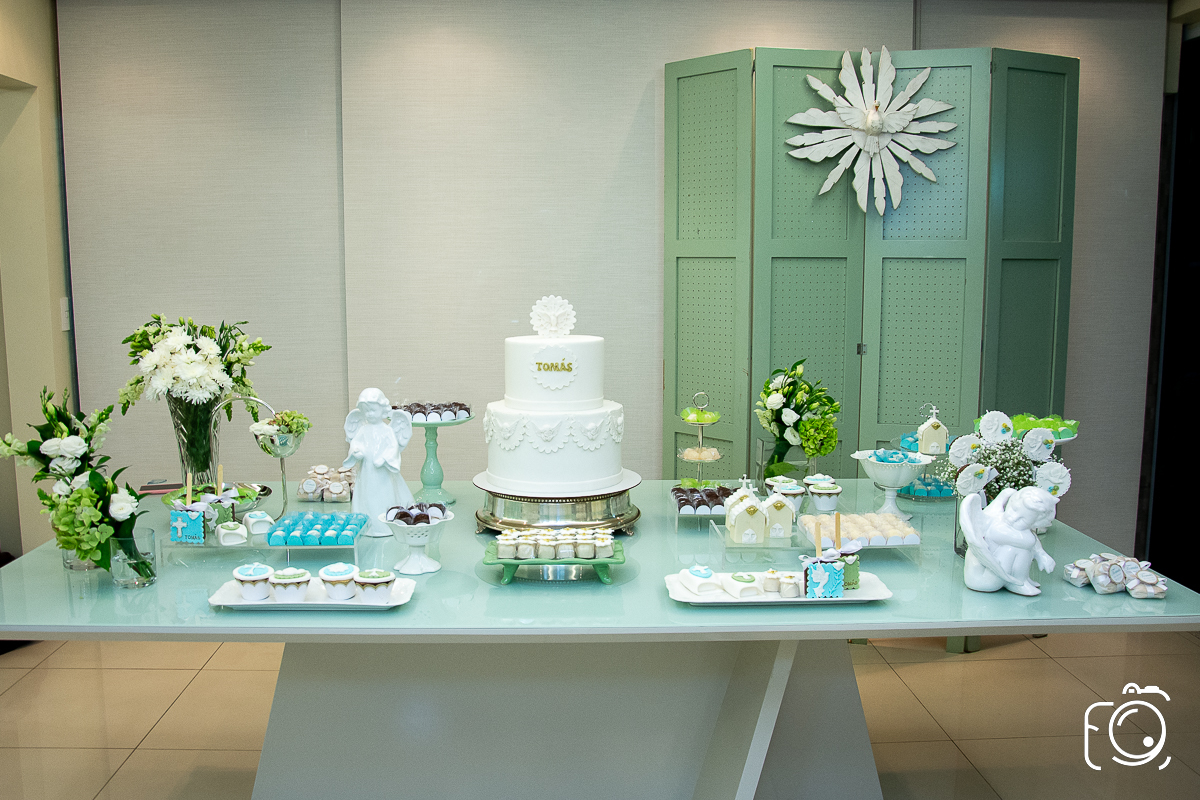 mesa de bolo para batizado Botucatu