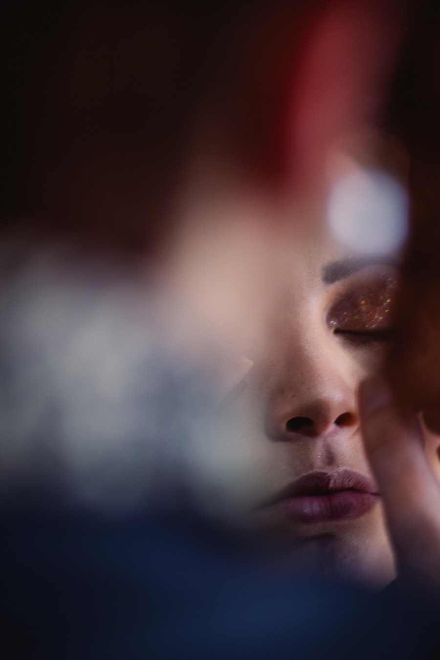 detalhes na maquiagem