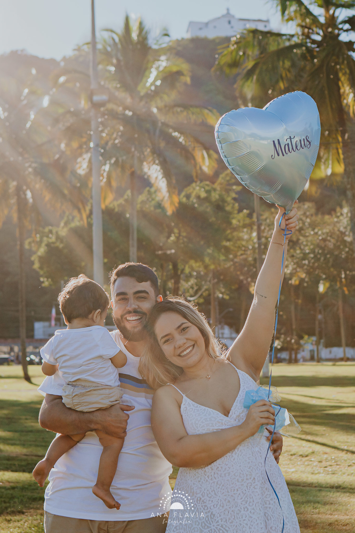 Ensaio fotográfico chá revelação prainha de Vila Velha 