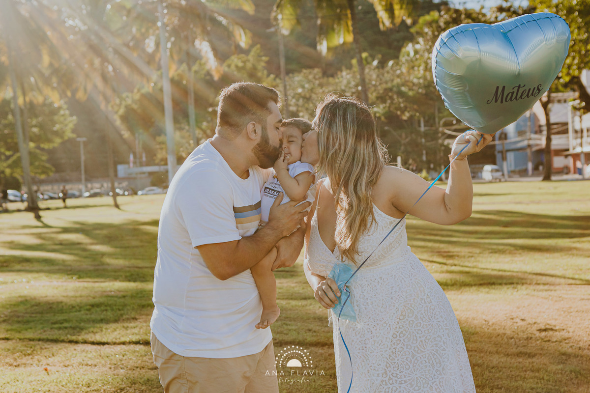 Ensaio fotográfico chá revelação prainha de Vila Velha 