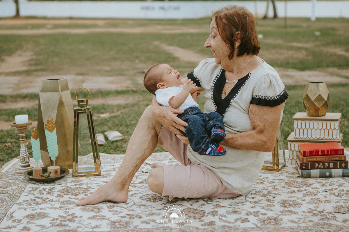 Ensaio fotográfico dia das mães com vovó no parque da prainha Vila 
Velha