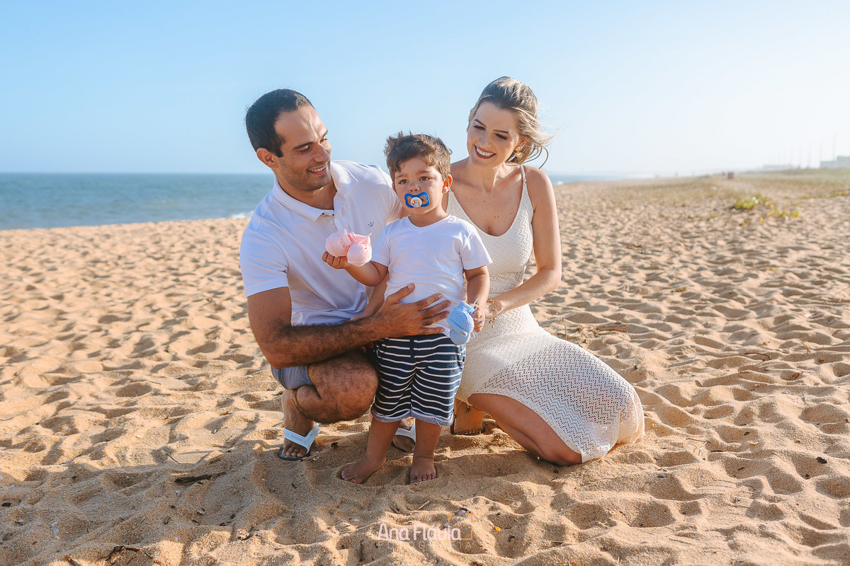 ensaio fotográfico revelação de gravidez, praia, vila velha, vitoria
