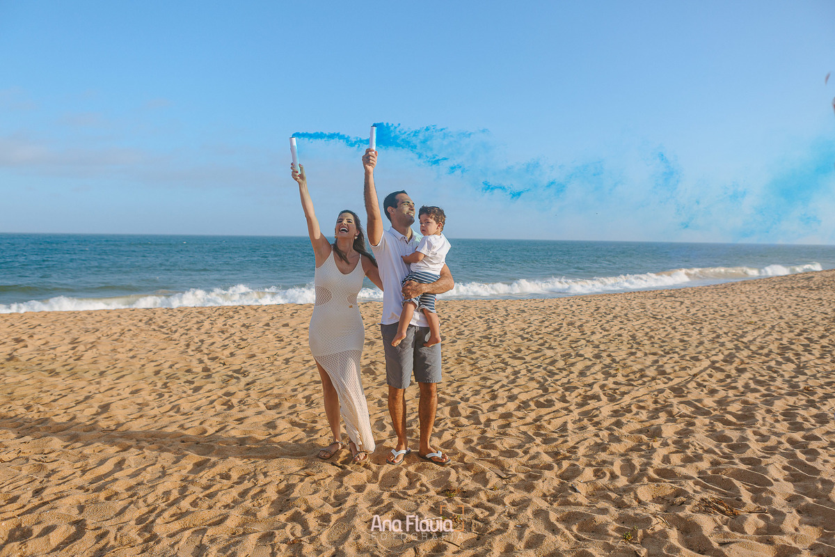ensaio fotográfico revelação de gravidez, praia, vila velha, vitoria
