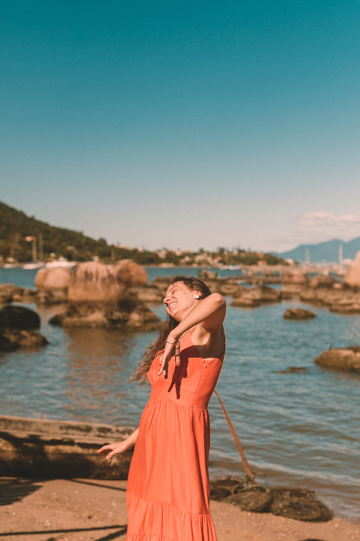 Ensaio na Praia  fotografia  Feminino fotografia  - Florianópolis SC