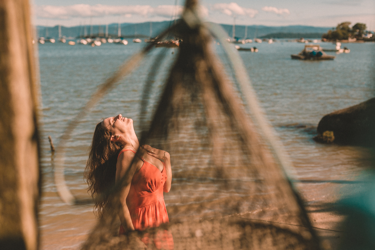 Ensaio na Praia  fotografia  Feminino fotografia  - Florianópolis SC