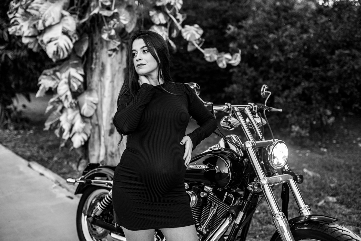 Fotos gestante com moto