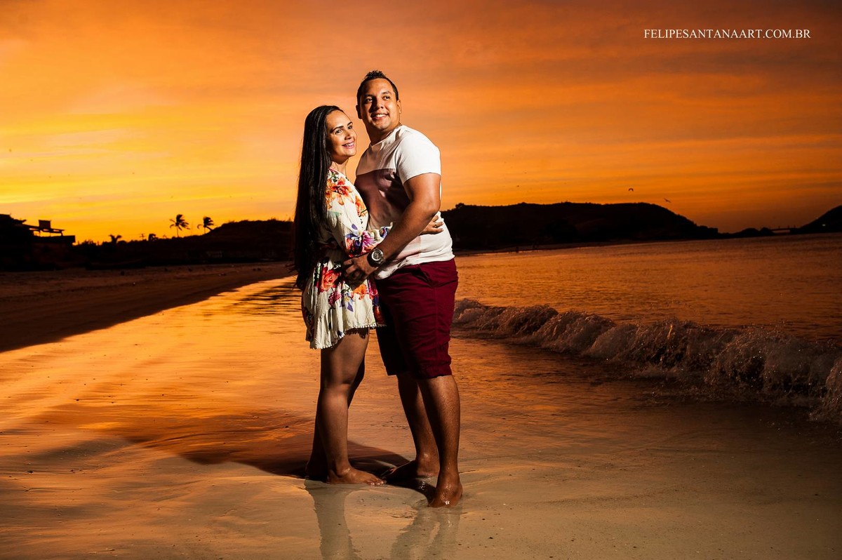 por do sol na praia em Cabo Frio - Rio de Janeiro