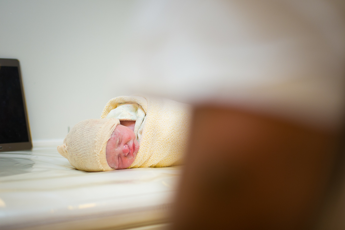Fotografia de parto no Rio de Janeiro - Maternidade Perinatal Barra 
