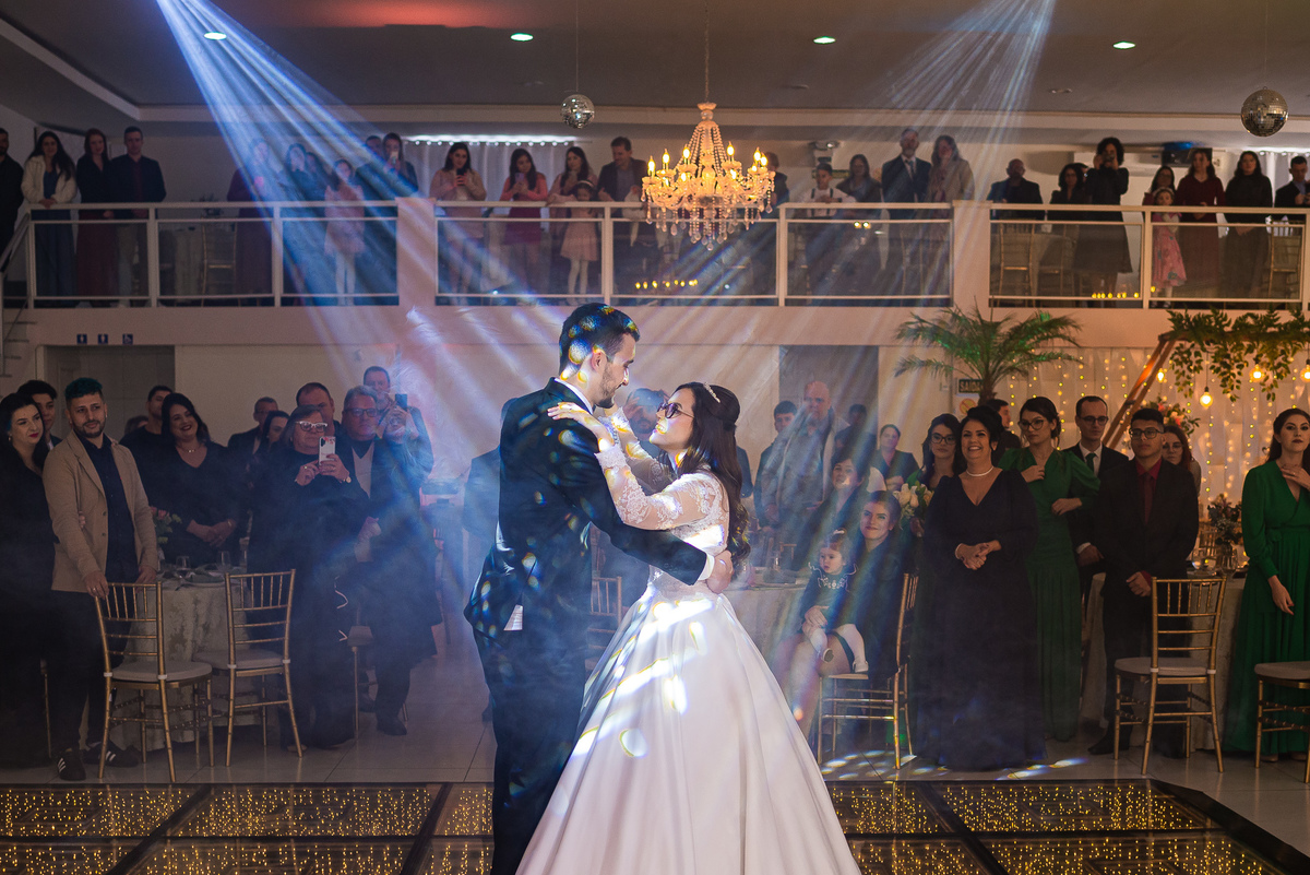 valsa dos noivos na pista de led
