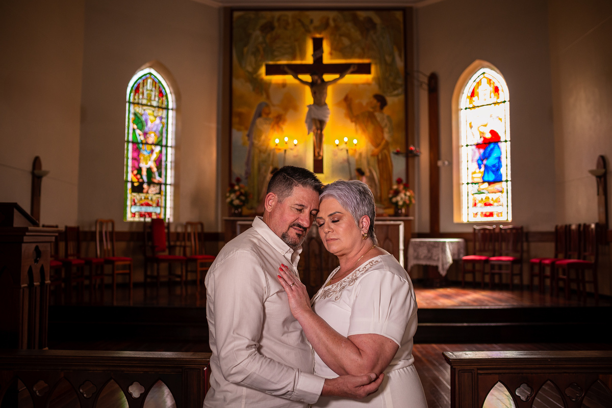 ensaio pré casamento na igreja de taquara