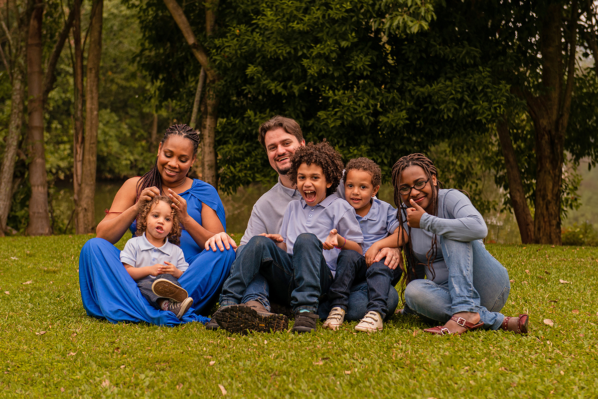 ensaio de gestante com a família
