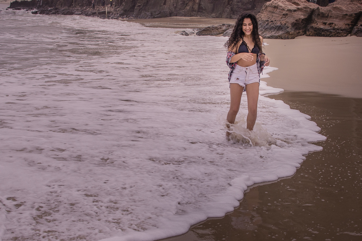 ensaio na beira da praia