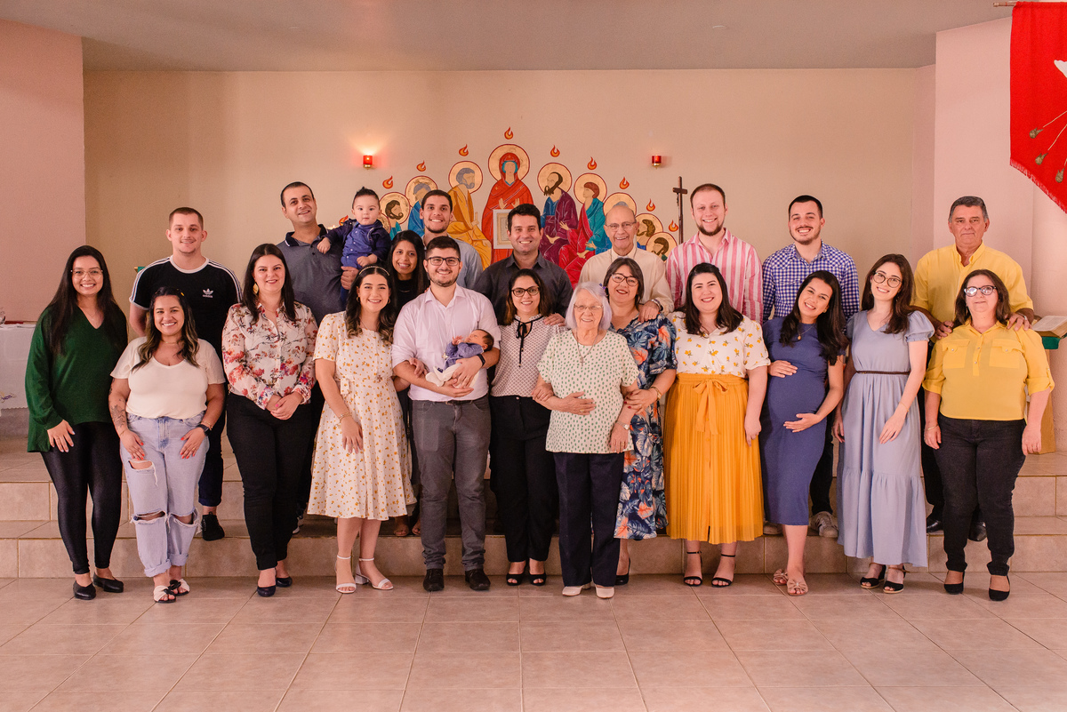 foto com os padrinhos