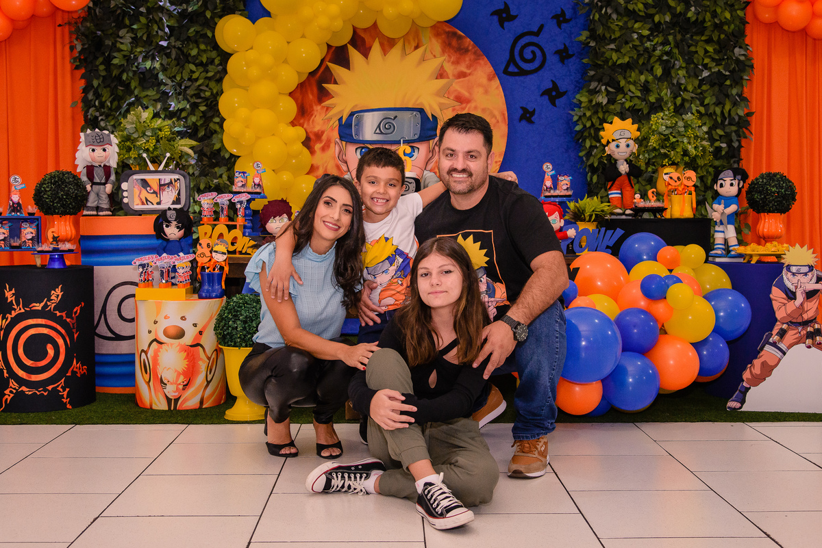 foto de família em aniversário