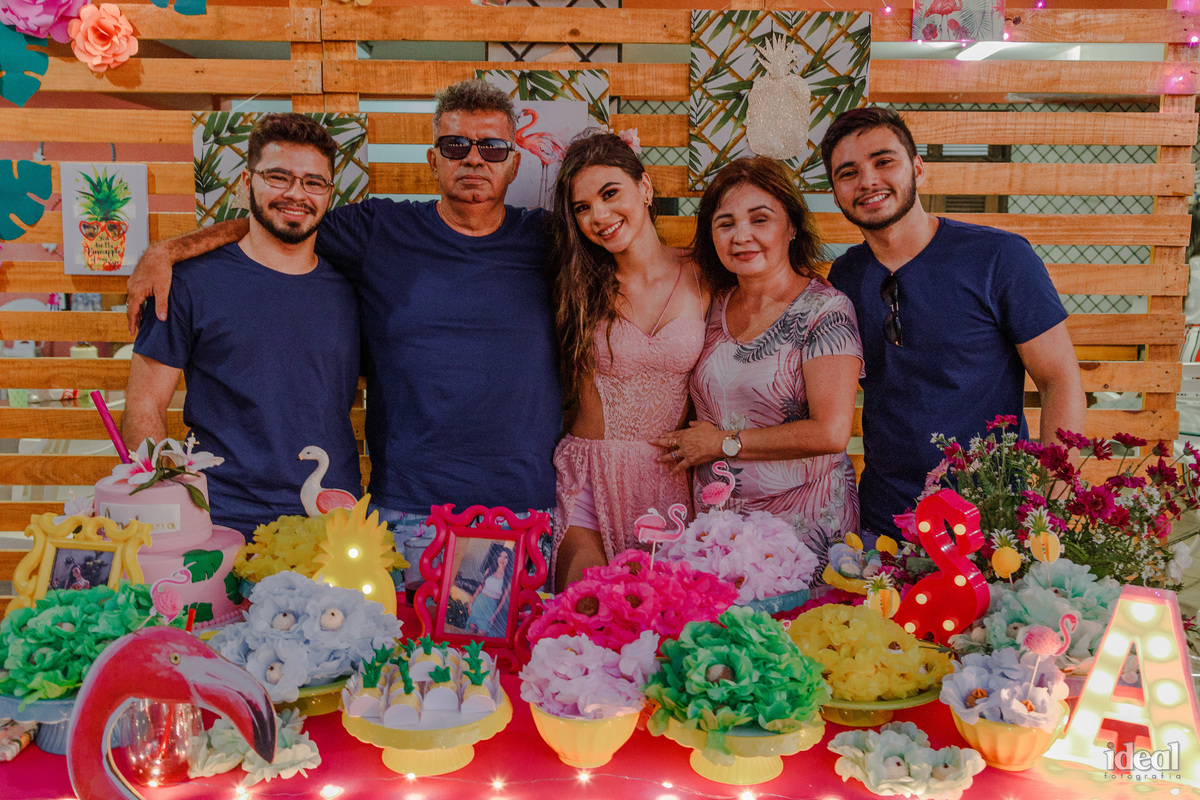 Família aniversário 18 anos