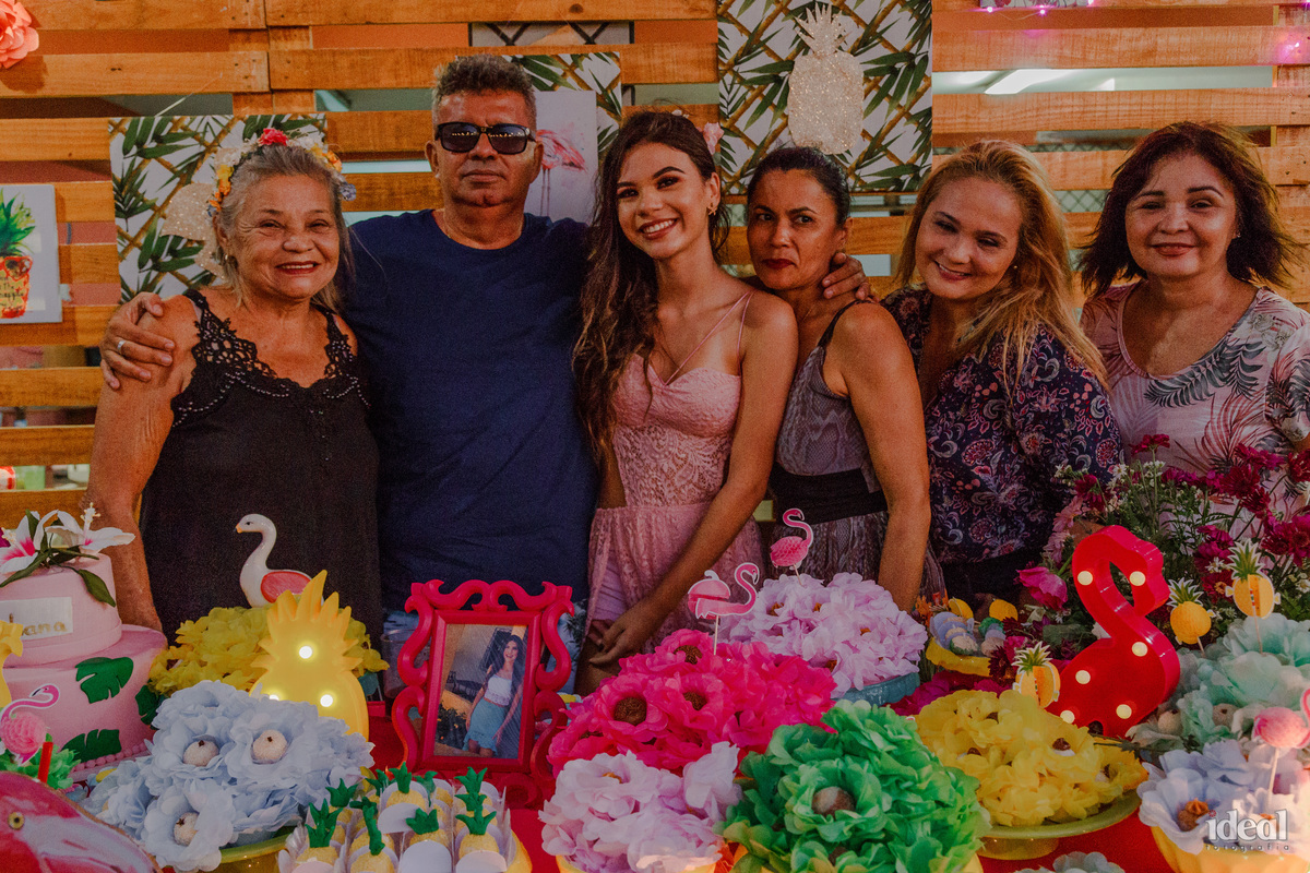 Aniversário 18 anos, Amohana e sua família