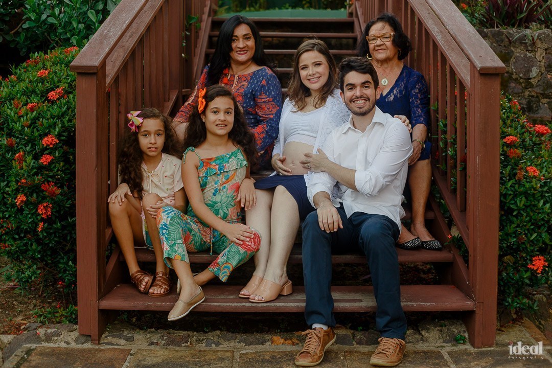 foto familia de book de gravida em blue tree hotel