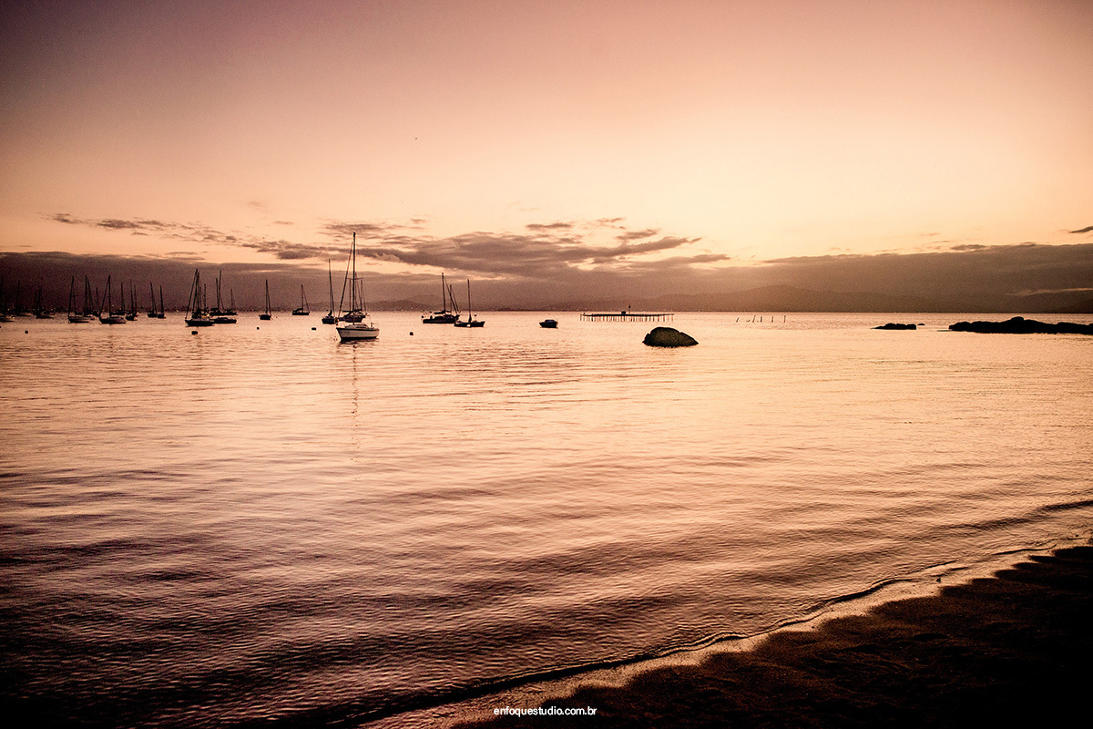 Por do sol em Florianópolis 