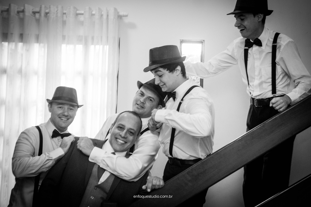 Foto de pai e filhos em final de making of em Itu SP