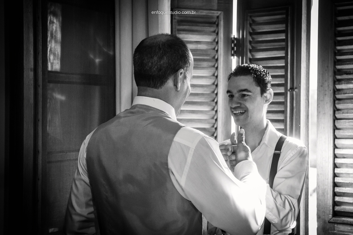 foto de pai e filho em making of 