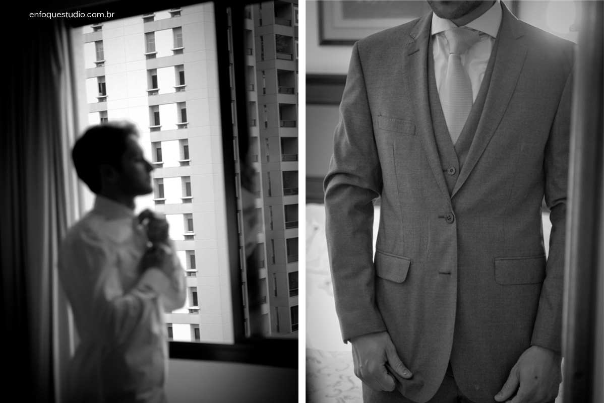 Making of noivo no Hotel Beira Rio em Piracicaba - SP