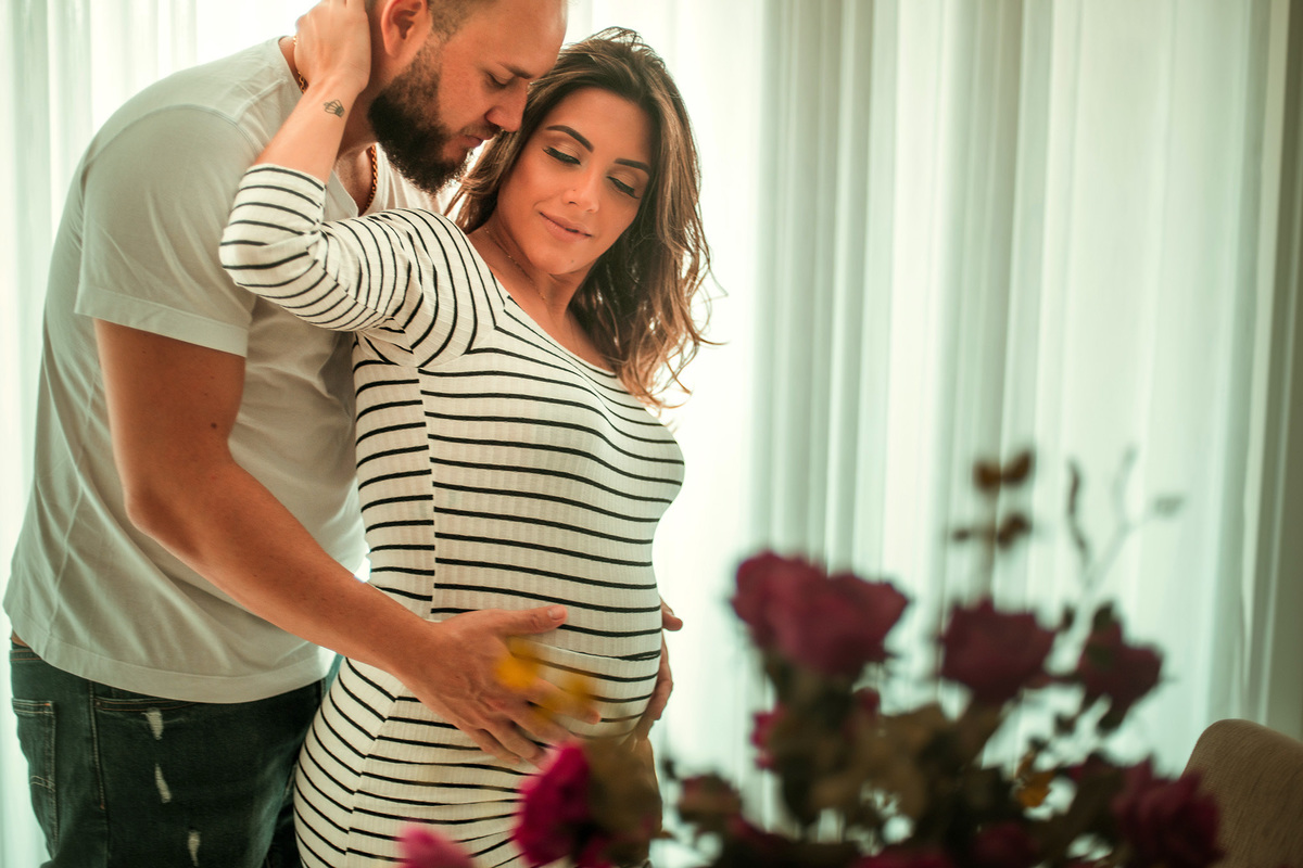 Foto de momento com gestante