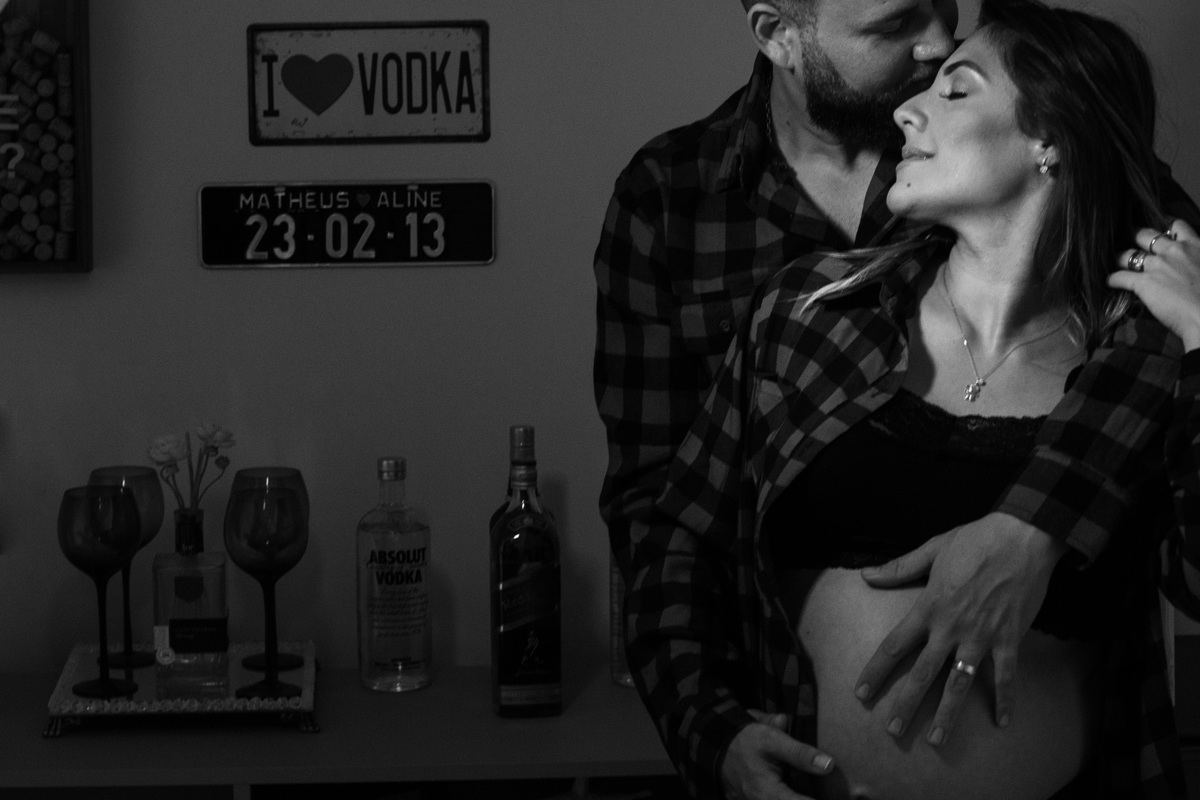 Foto de casal com bar de Apartamento