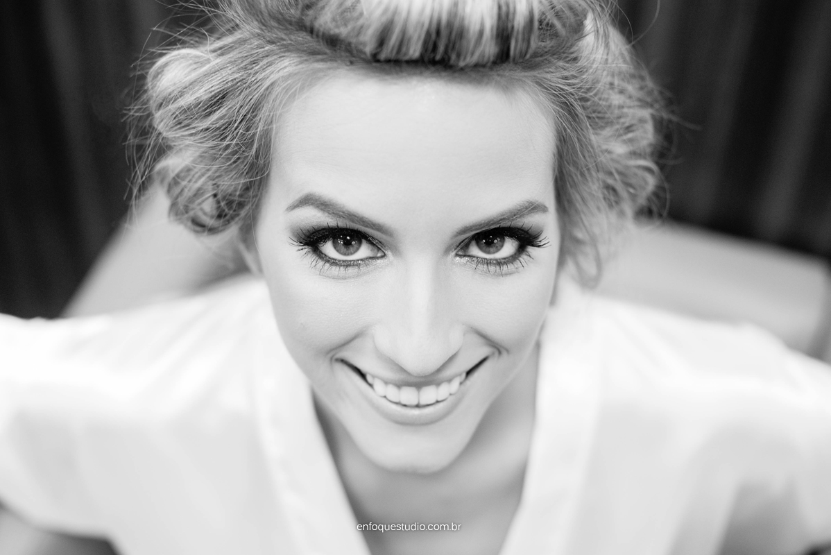 Foto detalhe de noiva em PB