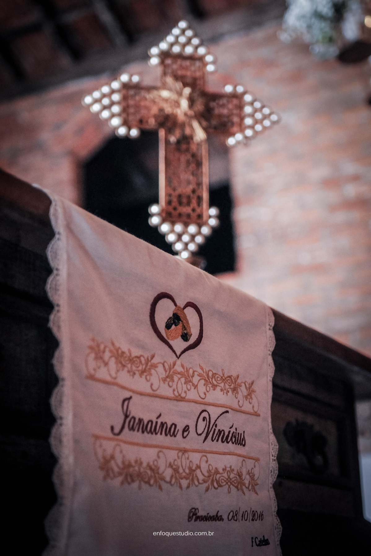 Foto de detalhe em cerimônia