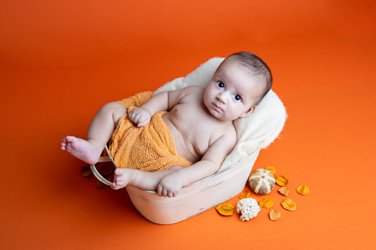 foto acompanhamento bebe deitado