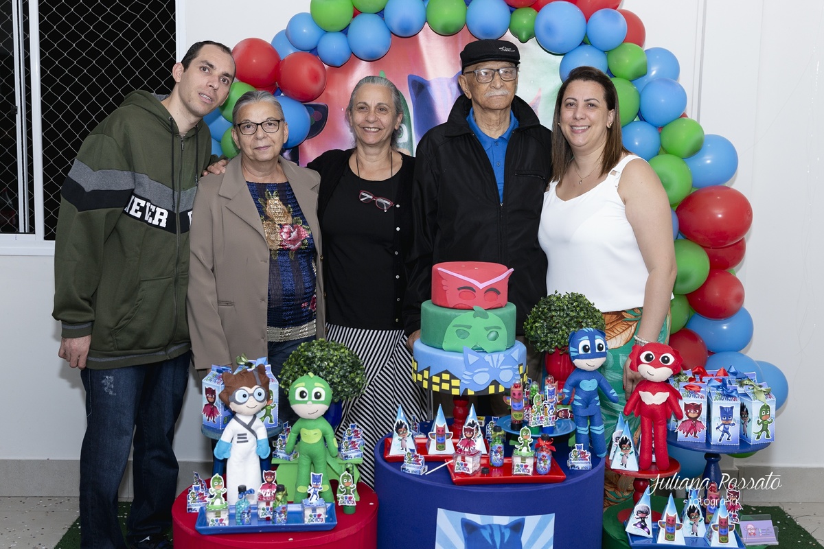 Juliana Rossato Fotografia, são paulo, interlagos, zona sul, santo amaro, SP, festa infantil, aniversário, buffet infantil, foto festa infantil, cobertura fotográfica, fotógrafo, decoração PJ Masks, PJ Masks, festa em casa, 