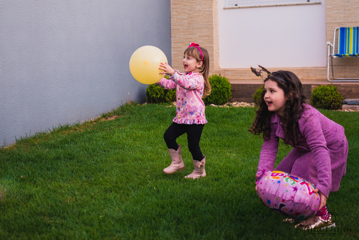 fotografia da Isa com o balão