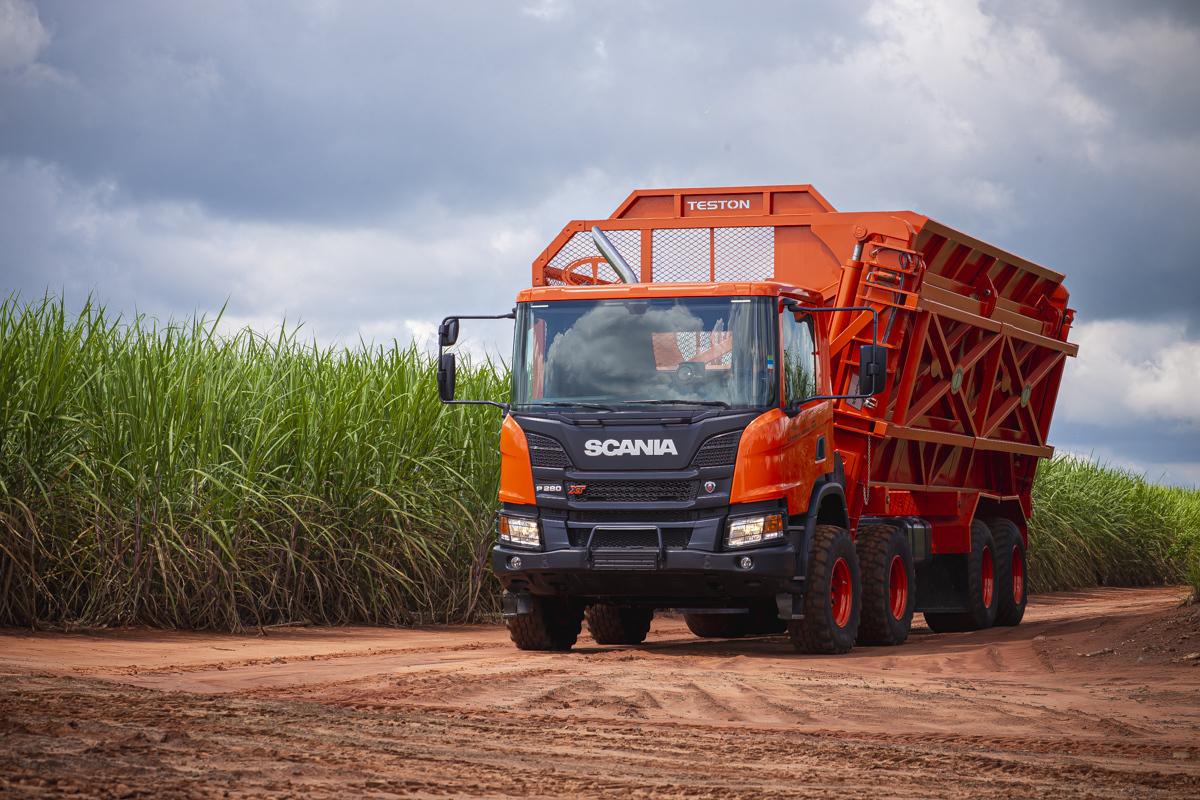 Caminhão registrado em plantação de cana, as fotos são de Roberto Custódio, fotografo institucional, empresarial e comercial em Londrina PR.
