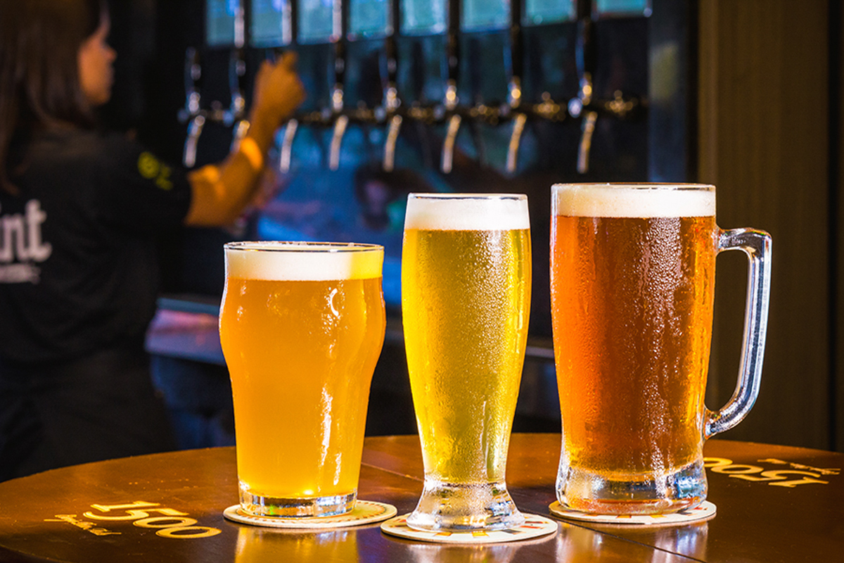 Chopp artesanal registrado no Pub The Saint
 pelo fotógrafo de gastronomia Roberto Custódio de Londrina-PR.