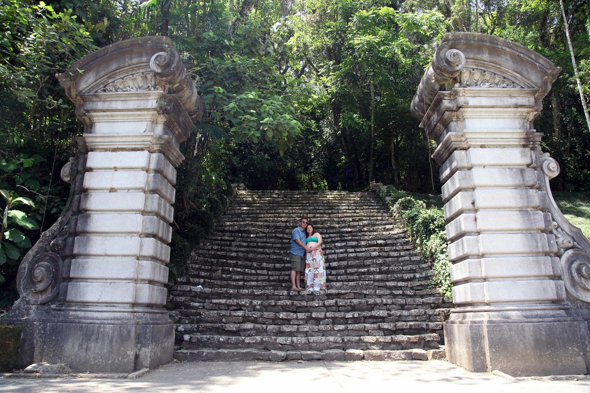 Ensaio gestante no Jardim Botânico - SP