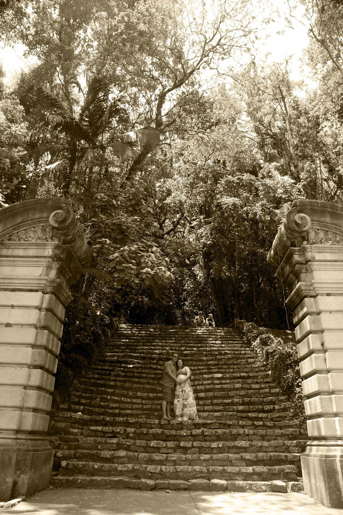 Ensaio gestante no Jardim Botânico - SP