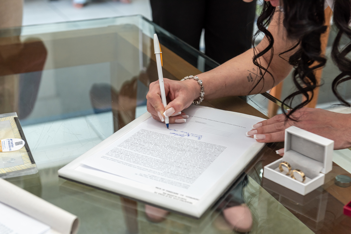 assinatura de documentos casamento civil